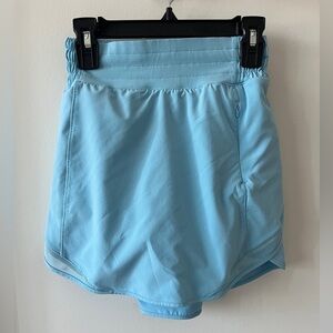 Lululemon cool blue, hotty hot skirt-high rise, size 0 (great condition)